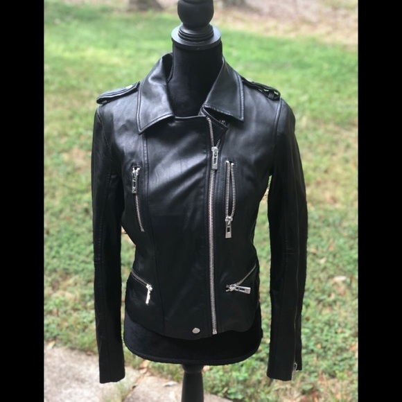 Avec Les Filles Leather Moto Jacket - Picture 2 of 8